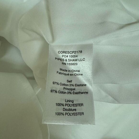 Veronica Beard ruched shirtdress stretch cotton dress white size 2 NWT - Picture 9 of 10